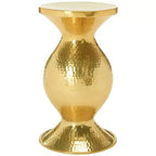Janus Hammered Stool - FOX5522A - Gold - Safavieh Couture