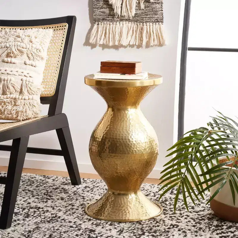 Sgabello Janus martellato - FOX5522A - Oro - Safavieh Couture