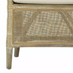Poltrona Alexana in Rattan - ACH6502A - Bianco/Grigio sbiancato - Safavieh
