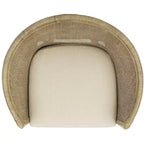Poltrona Alexana in Rattan - ACH6502A - Bianco/Grigio sbiancato - Safavieh