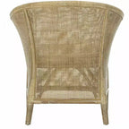 Poltrona Alexana in Rattan - ACH6502A - Bianco/Grigio sbiancato - Safavieh