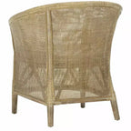 Poltrona Alexana in Rattan - ACH6502A - Bianco/Grigio sbiancato - Safavieh