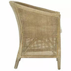 Poltrona Alexana in Rattan - ACH6502A - Bianco/Grigio sbiancato - Safavieh