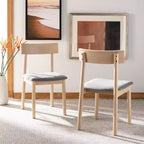 Sedia da Pranzo Retrò Lizette (Set di 2) - DCH1002 - Quercia Bianca/Grigio - Safavieh