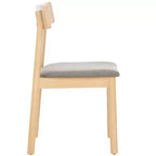 Sedia da Pranzo Retrò Lizette (Set di 2) - DCH1002 - Quercia Bianca/Grigio - Safavieh