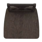 Sgabello da pranzo girevole in legno stile rustico moderno Emma e Oliver con schienale intagliato decorativo