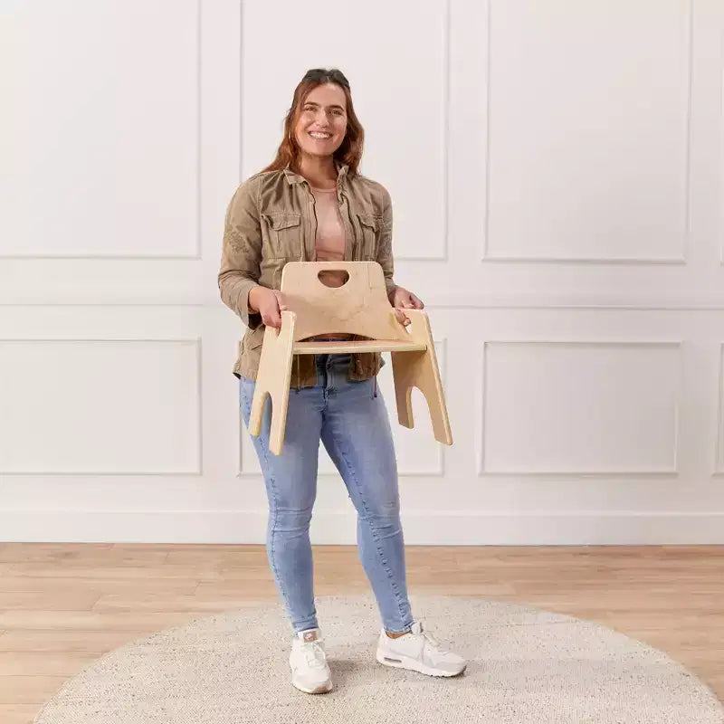 Sedia Impilabile in Legno per Bambini 25 cm Confezione da 2