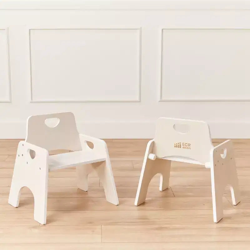Sedia Impilabile in Legno per Bambini 25 cm Confezione da 2