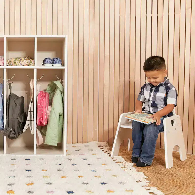 Sedia Impilabile in Legno per Bambini 25 cm Confezione da 2