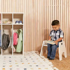 Sedia Impilabile in Legno per Bambini 25 cm Confezione da 2