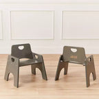 Sedia Impilabile in Legno per Bambini 25 cm Confezione da 2