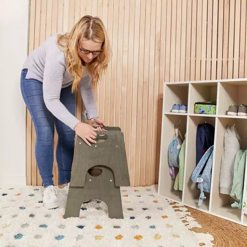 Sedia Impilabile in Legno per Bambini 25 cm Confezione da 2