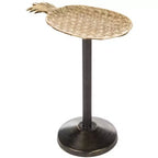 Tavolino rotondo Luana Pineapple Top - ACC4602A - Oro/Oro Antico - Safavieh
