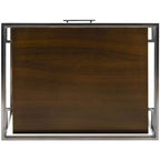 Comodino Caelan Glass - SFV6020 - Marrone scuro - Safavieh Couture