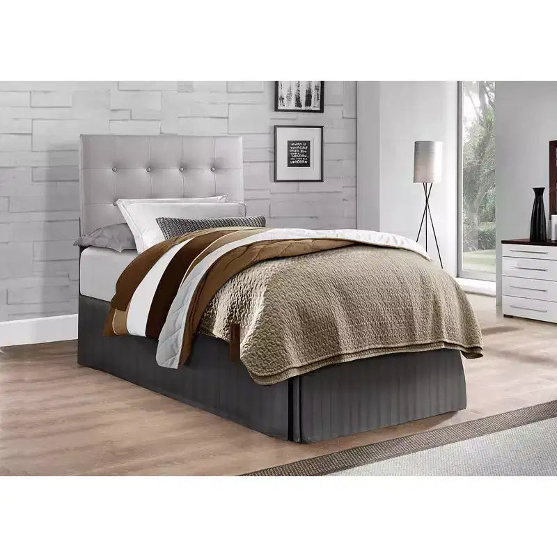 Passion Furniture Super Nova Testiera Imbottita con Pannello Capitonnè Singolo