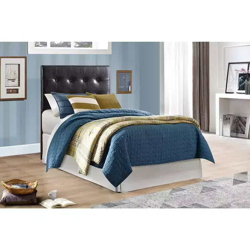 Passion Furniture Super Nova Testiera Imbottita con Pannello Capitonnè Singolo