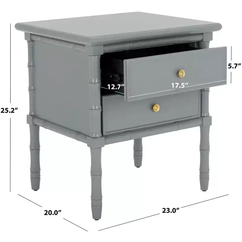 Comodino a 2 cassetti Niah - NST3501 - Safavieh