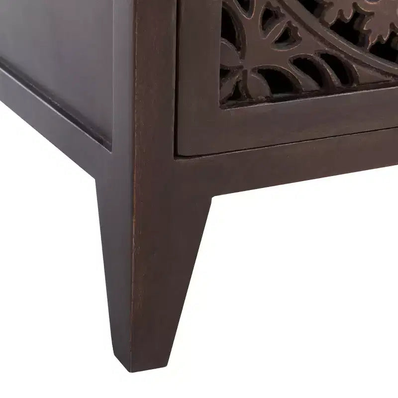 Comodino intagliato Thea a 1 anta - NST5300 - Safavieh