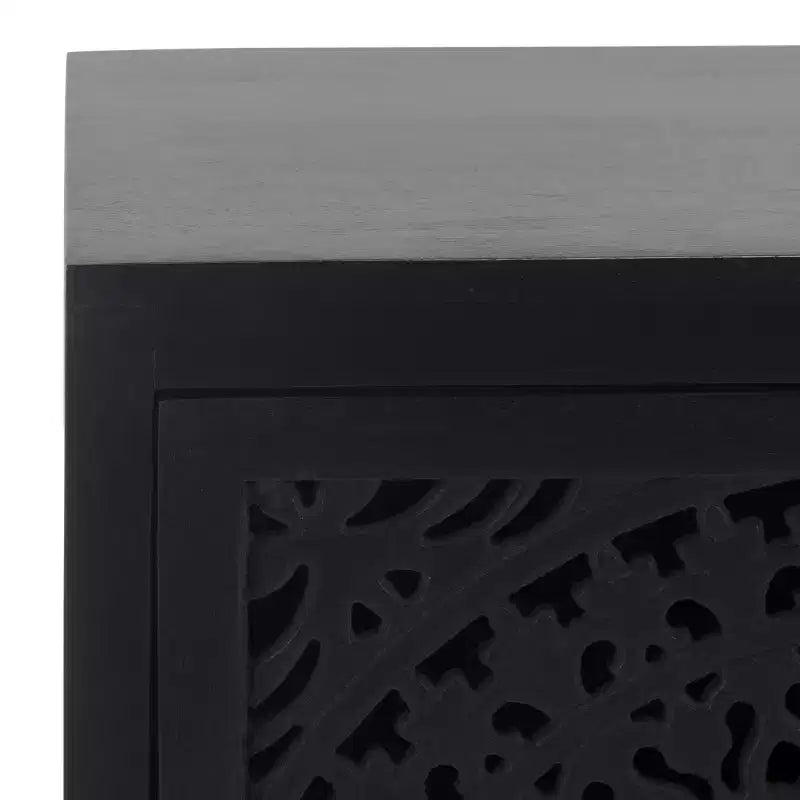Comodino intagliato Thea a 1 anta - NST5300 - Safavieh
