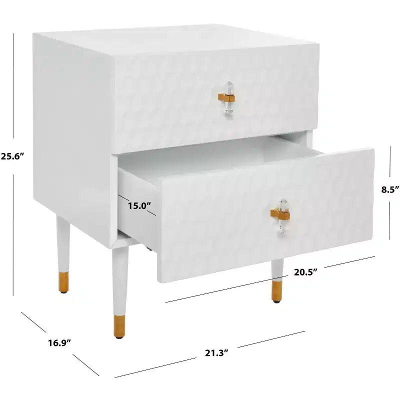 Tavolino con 2 cassetti Neptune - SFV3570 - Safavieh Couture