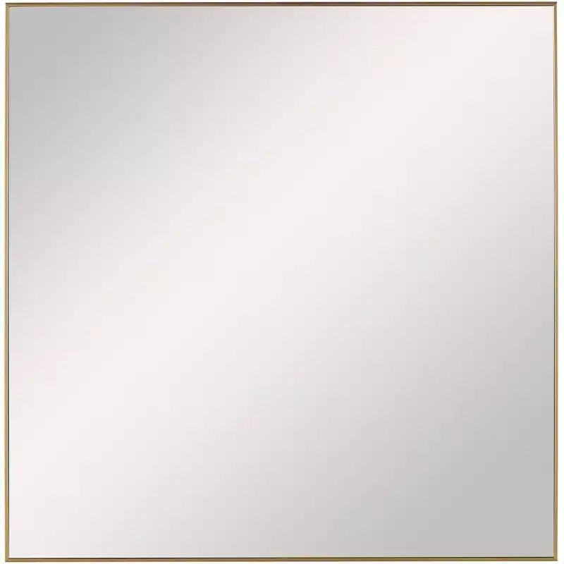 Uttermost Square Vanity Decorative Wall Mirror Modern Brushed Gold Frame 28 Wide for Bathroom Bedroom Living Room Office House