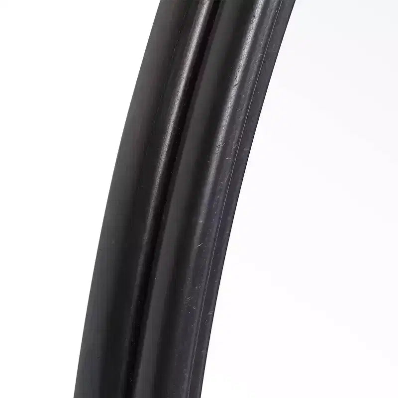 Specchio da parete decorativo rotondo per vanità Uttermost, moderno, in ferro massiccio invecchiato nero satinato, 89 cm di larghezza, per bagno, camera da letto, soggiorno
