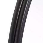 Specchio da parete decorativo rotondo per vanità Uttermost, moderno, in ferro massiccio invecchiato nero satinato, 89 cm di larghezza, per bagno, camera da letto, soggiorno