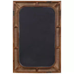 Specchio da Parete Rettangolare Accent Uttermost Moderno con Cornice in Rattan Color Acero con Bordo Smussato, 71 cm di Larghezza, per Bagno, Camera da Letto, Soggiorno