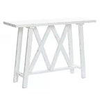 Consolle e tavolo da ingresso LuxenHome Farmhouse bianchi da 48 W