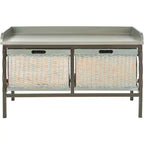 Noah Wooden Storage Bench - AMH6528 - Safavieh Couture