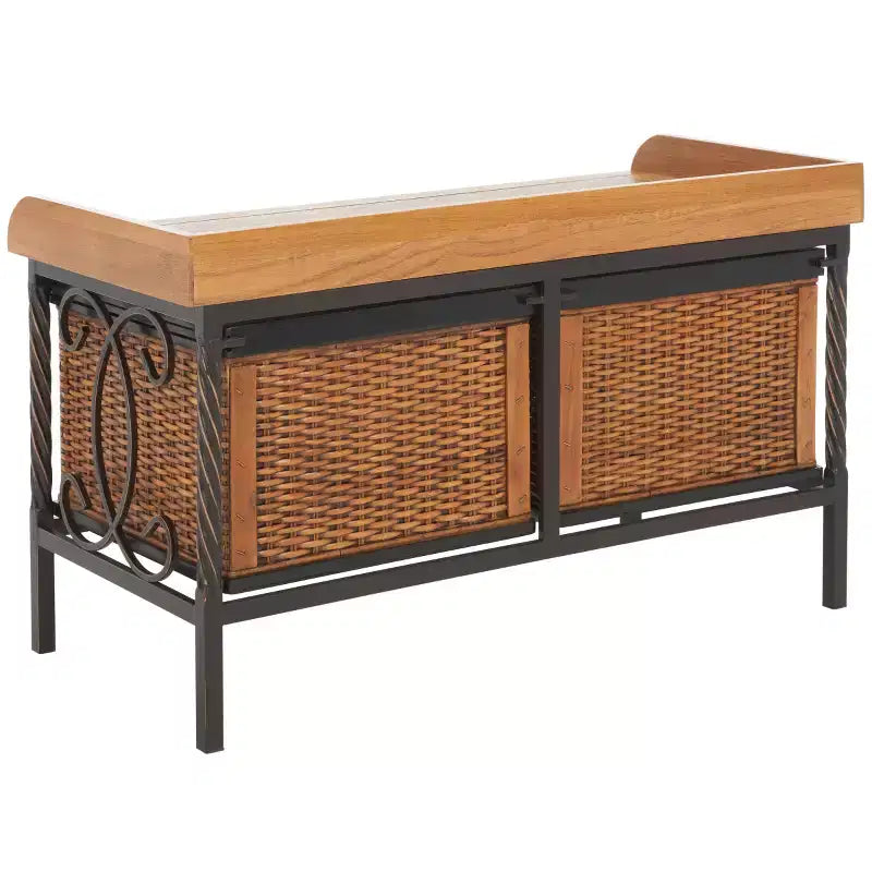 Panca Contenitore in Legno Noah - AMH6528 - Safavieh Couture