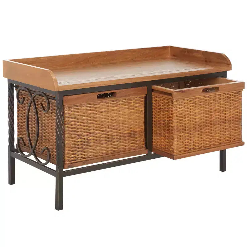 Panca Contenitore in Legno Noah - AMH6528 - Safavieh Couture