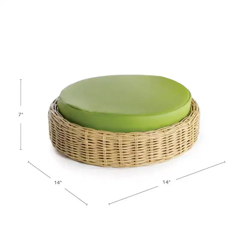 Kaplan Early Learning Pouf in Vimini Lavabile - Set da 4