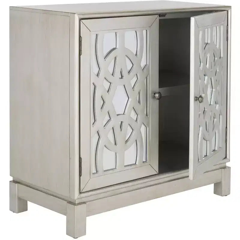 Cassettiera a 2 ante Ashlynn - CHS9200 - Argento - Safavieh