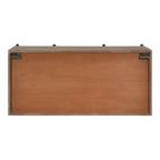 Kate and Laurel Cates Armadietto Decorativo da Parete in Legno con Ante Scorrevoli a Stile Fienile, 30x10x14, Marrone Rustico
