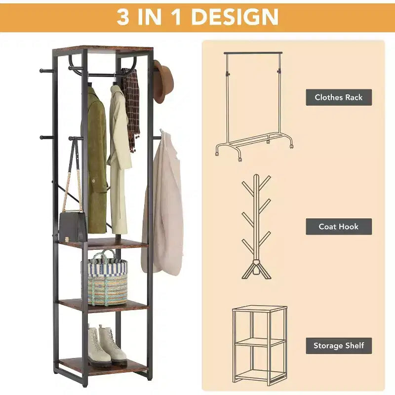 Lantine 71 Tall Industrial Appendiabiti da ingresso