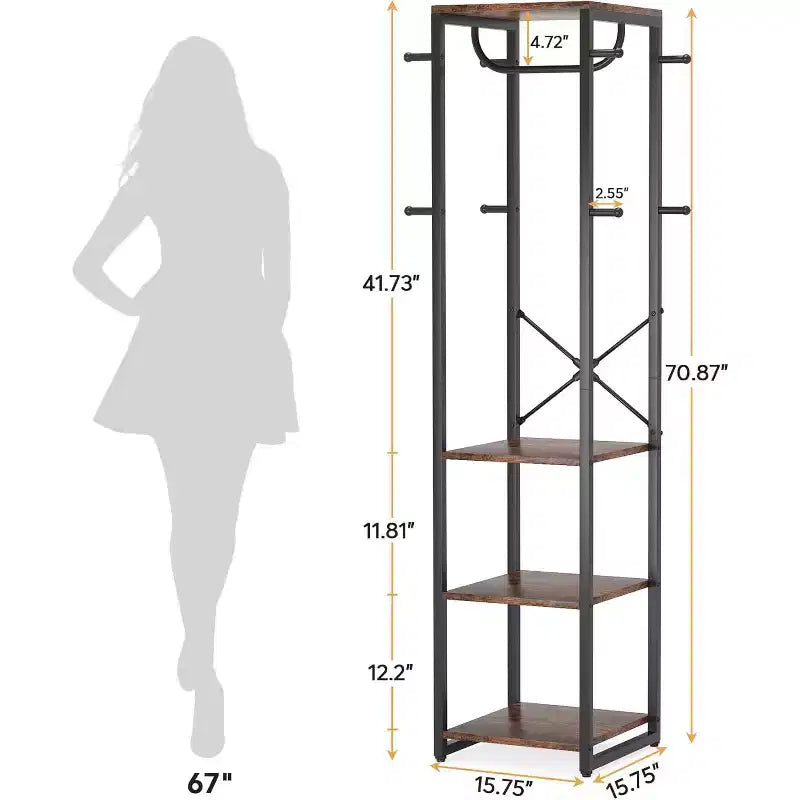 Lantine 71 Tall Industrial Appendiabiti da ingresso