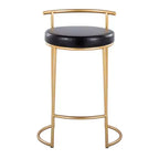 Set di 2 sgabelli da bar Fuji rotondi altezza bancone - LumiSource
