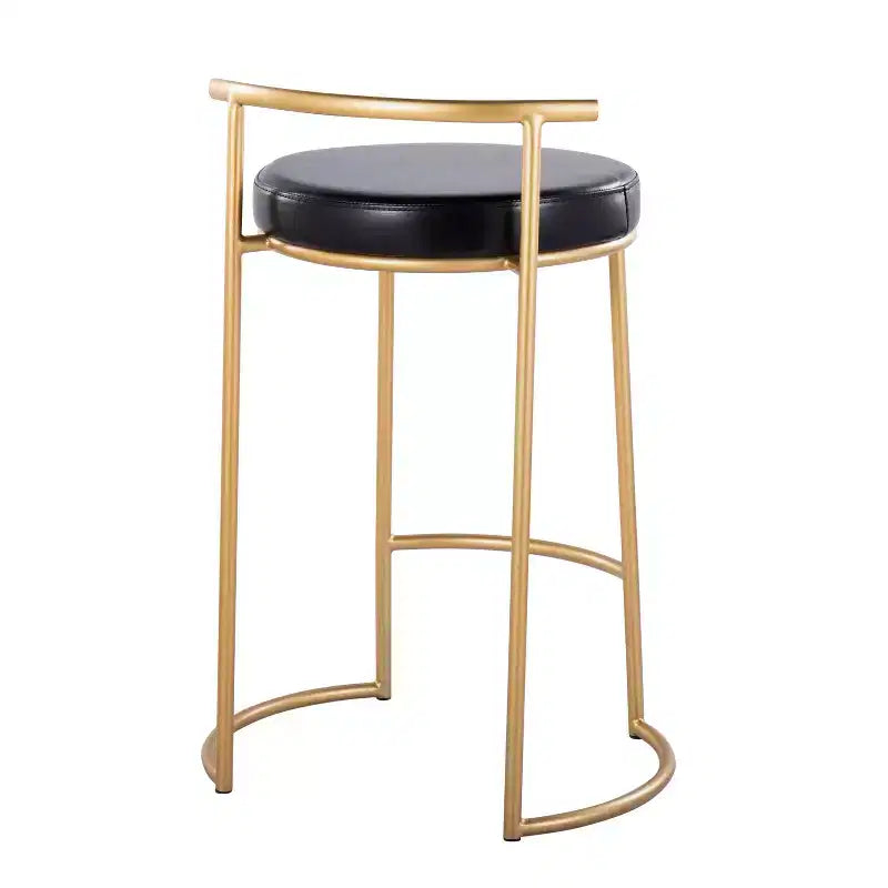 Set di 2 sgabelli da bar Fuji rotondi altezza bancone - LumiSource