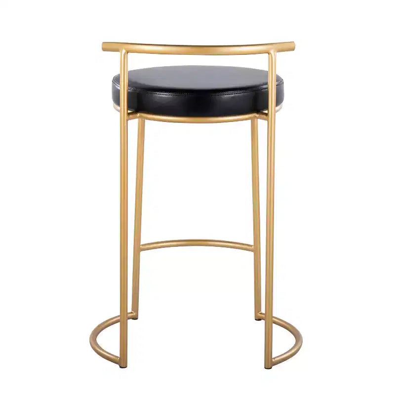 Set di 2 sgabelli da bar Fuji rotondi altezza bancone - LumiSource