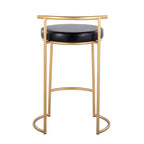 Set di 2 sgabelli da bar Fuji rotondi altezza bancone - LumiSource