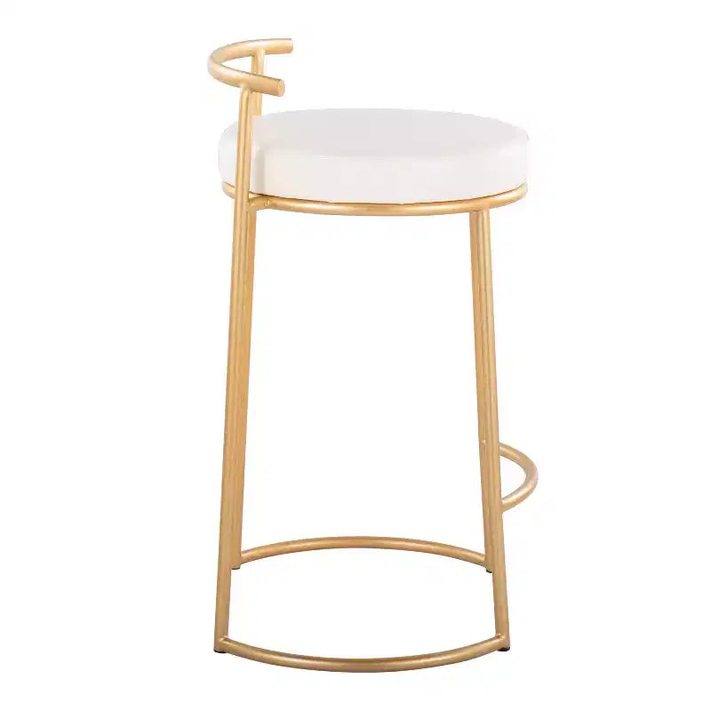 Set di 2 sgabelli da bar Fuji rotondi altezza bancone - LumiSource