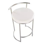 Set di 2 sgabelli da bar Fuji rotondi altezza bancone - LumiSource