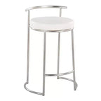 Set di 2 sgabelli da bar Fuji rotondi altezza bancone - LumiSource