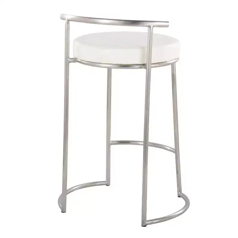 Set di 2 sgabelli da bar Fuji rotondi altezza bancone - LumiSource