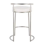 Set di 2 sgabelli da bar Fuji rotondi altezza bancone - LumiSource