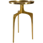 Uttermost Kenna 16 Wide Textured Soft Gold Aluminum Accent Table