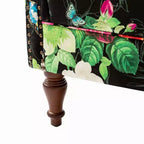 Poltrona Theodor con gambe a fuso per salotto e camera da letto | ART OF LIVING DESIGNS