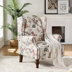 Poltrona Theodor con gambe a fuso per salotto e camera da letto | ART OF LIVING DESIGNS