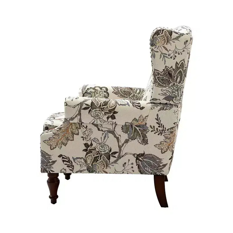 Poltrona Theodor con gambe a fuso per salotto e camera da letto | ART OF LIVING DESIGNS